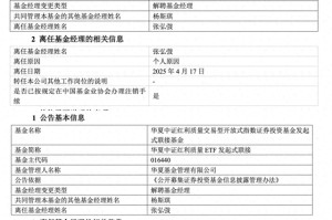 管理规模归零，华夏基金“ETF规模一哥”张弘弢清仓卸任所有产品